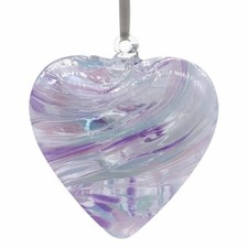 Sienna glass friendship heart - sienna,