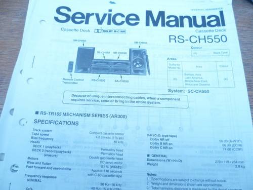 Technics ch550 cassette - technics,