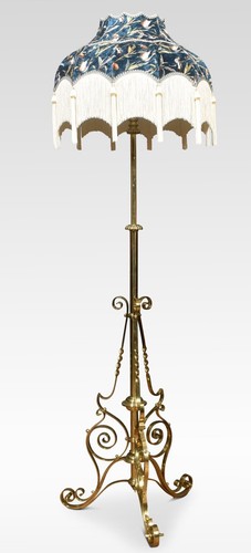 Adjustable brass standard - brass, lamp
