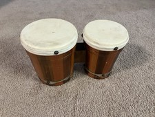 1950s 1960s 2 Tone Wood Bongo