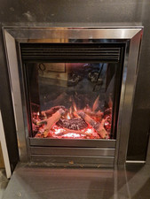 Ex Display Evonic c2 COLORADO trim in  chrome 200MM depth electric fire