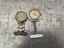 Two vintage nurses fob watches - two,
