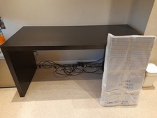 IKEA Malm Desk. Black/brown