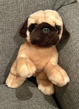Official Pug Stuffed Soft Toy Plush 25cm Signature Cute Cuddle Puppy Keel Toys