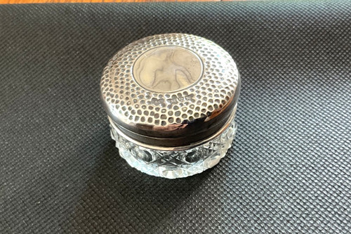 Sterling silver topped glass - sterling,