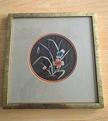 Vintage framed oriental - vintage, oriental-style