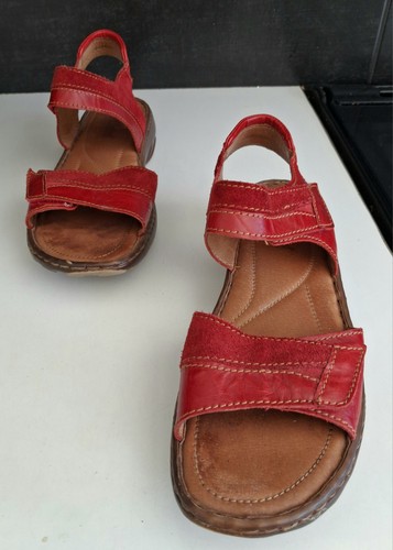 Josef seibel red leather open - josef,