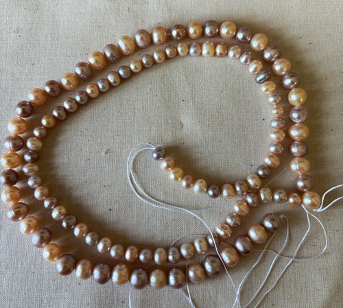 Multicolour round pearl beads - round,
