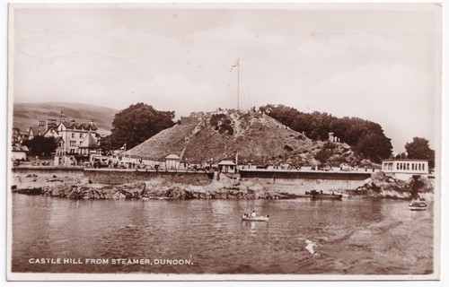 Rppc postcard dunoon castle - rppc,