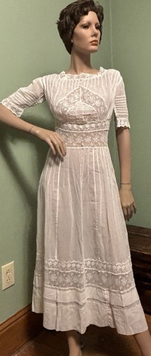 Antique edwardian white cotton - antique,