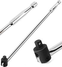 Breaker Bar 750mm 1/2” Drive Cr-V Steel Flexi Knuckle High Torque 500Nm Silver