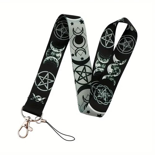 Wiccan triple moon pentagram - wiccan,