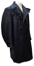 Vintage Duffel Overcoat  British Made Naval Wool Coat With Toggle Closure Size 5
