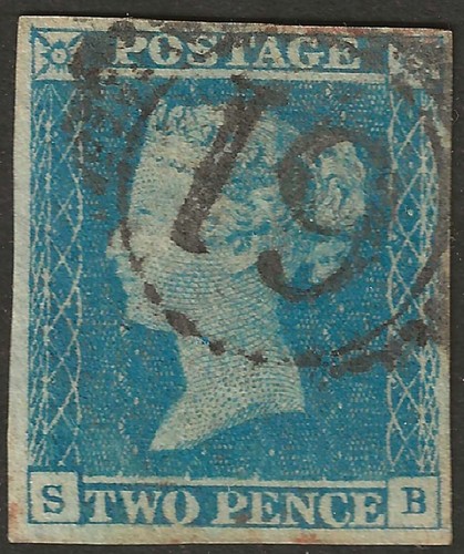 1841 two penny blue - gb,