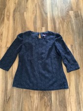 Long Tall Sally Size 16 Black Circle Design Top 