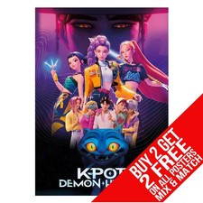 KPOP DEMON HUNTERS POSTER K-POP ART PRINT A4 A3 SIZE - BUY 2 GET ANY 2 FREE