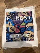 Unusual Colombian 35kg Hessian Coffee Sack with Outer Spacey Cover