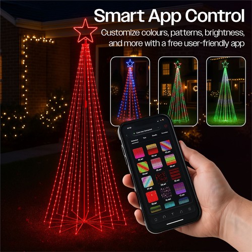 9ft rgb outdoor xmas - xmas, tree