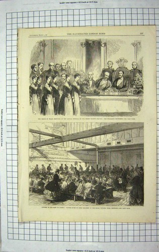 Old antique print 1867 - antique, prince