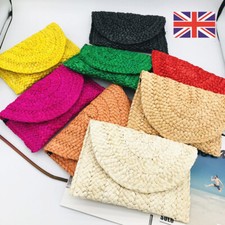 UK Ladies Straw Clutch Summer
