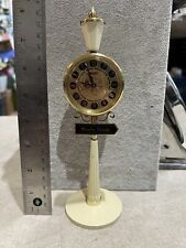 Vtg. RHYTHM Alarm Clock Moulin Rouge Lamp Post Mechanical Working