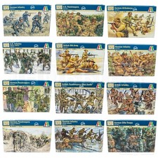 Italeri 1/72 WW2 Figures German Russian British US Miniatures Army Infantry WWII