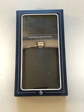 NIB! Penguin Original 7 oz. Leather Pocket Flask and 3 Slots Credit Card Holder