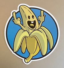 Rude Banana giving the middle