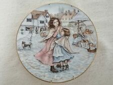 1988 Royal Worcester NSPCC Christmas Collector Plate 21cm & Hanger