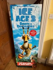 Ice Age 3 standee Scrat cinema quad poster film movie rare DVD BluRay