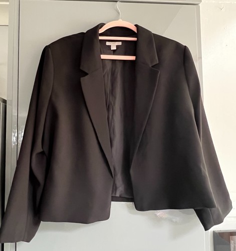 Short black blazer m - short,