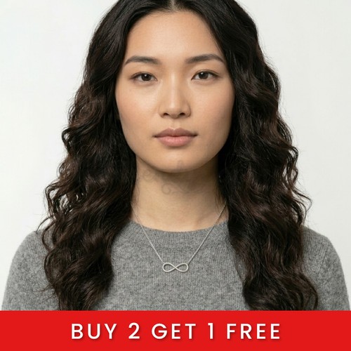 18ct gold infinity necklace - 18ct,