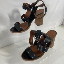 Zara Black Leather Studded