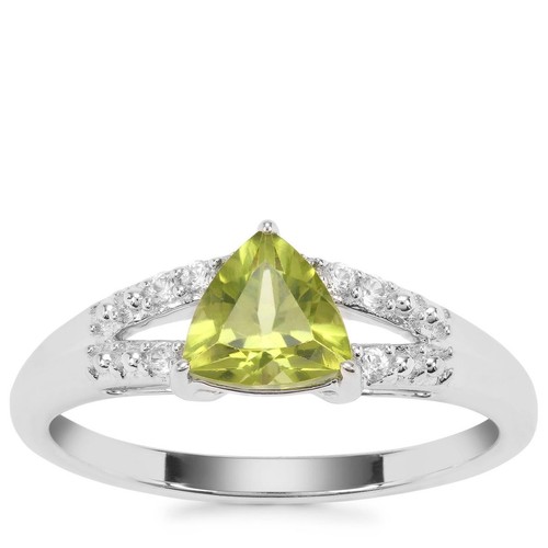 Gemporia changbai peridot ring - peridot,