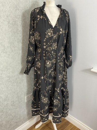 Boho midi dress black - h&m,