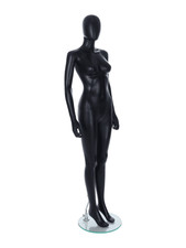 Female Mannequin Egg Head - Matt Black - Please Read Description Before Buying