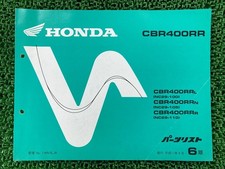 CBR400RR Parts List, 6th