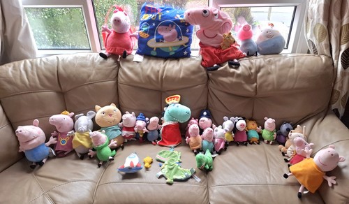 Peppa pig plush - peppa, bundle
