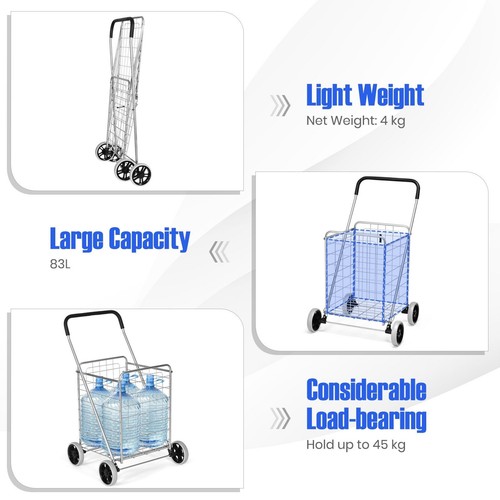 83l basket folding shopping - basket,
