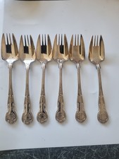 Set Of 6 Silver Plated Cake