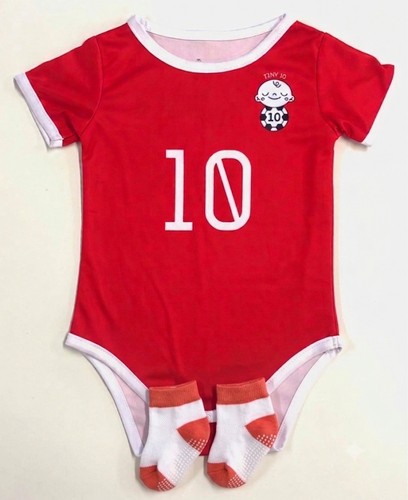 Football babygrow from tiny10 - football,