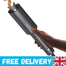 TYMO CURLPRO Automatic Rotating Curling Iron - Beach 1 inch, Metallic Gray