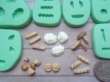 1:12 Scale Dolls House Miniature CRAFT MOULD:  Choice of Potato Chips Mash Fries