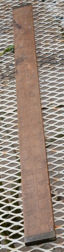 Vintage solid wooden 2ft ruler - wooden,