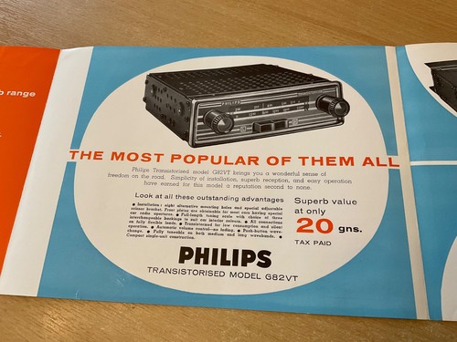 1950 philips car radio - 1950’s,