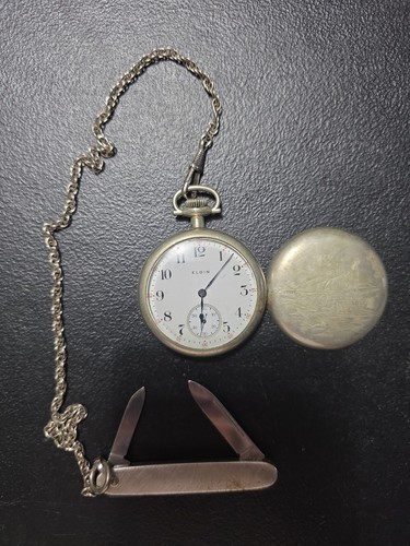 1914 elgin pocket watch with - 1914,