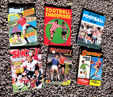 Vintage SHOOT FOOTBALL ANNUAL 1982, 1985 and 1998 and other football annuals