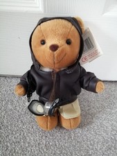 Pilot Bear Metro Soft Toys  8" England With Original Tag