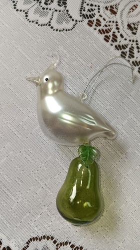 Blown glass partridge - glass, a