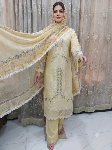 Lawn 3pc shalwar - lawn,